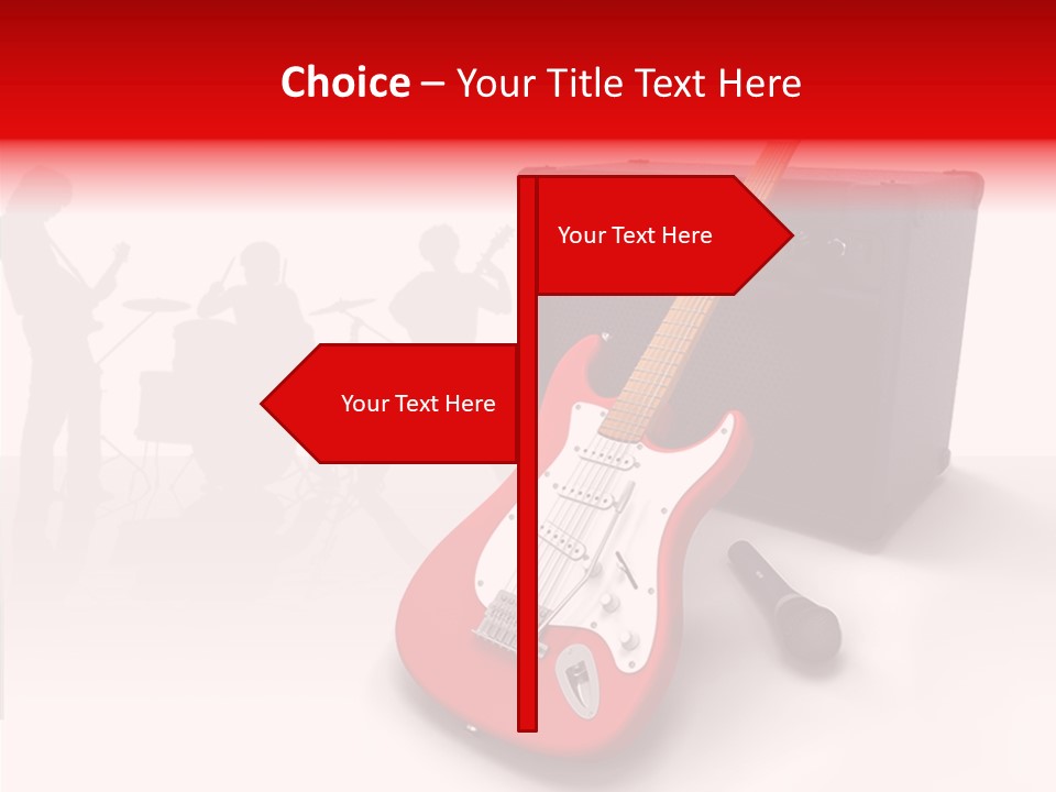 Tring Metal Guitar PowerPoint Template