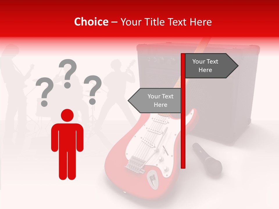 Tring Metal Guitar PowerPoint Template