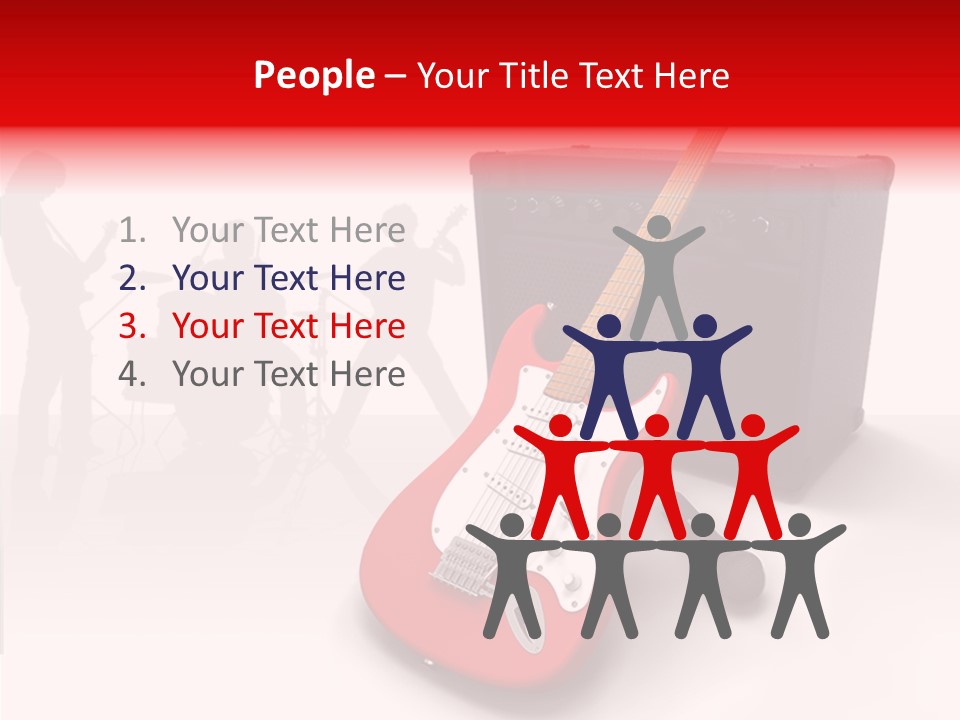 Tring Metal Guitar PowerPoint Template