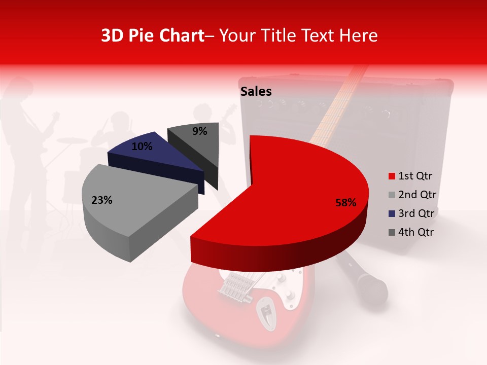 Tring Metal Guitar PowerPoint Template