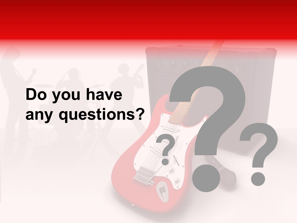 Tring Metal Guitar PowerPoint Template