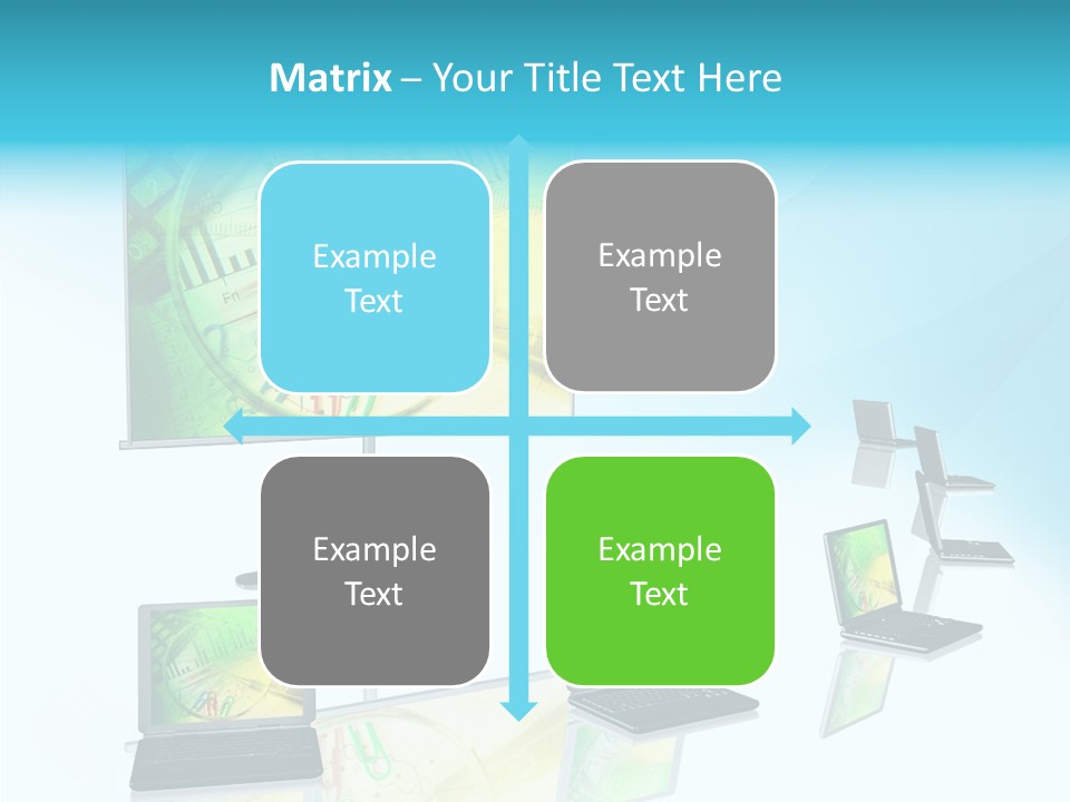 Technician Notebook Screen PowerPoint Template