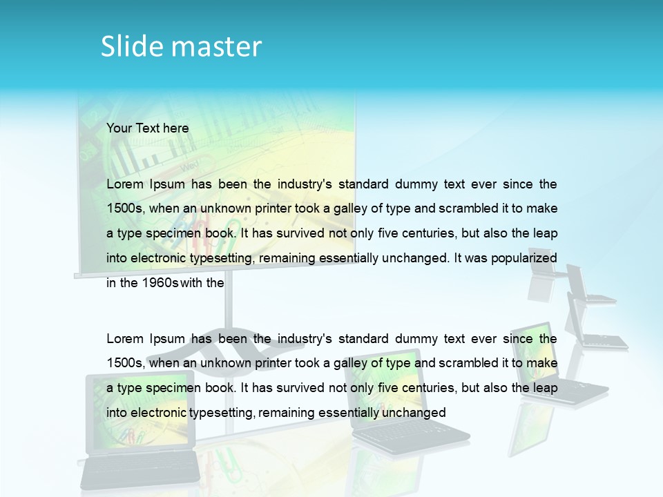 Technician Notebook Screen PowerPoint Template