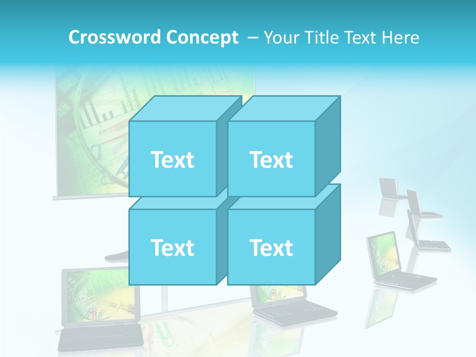 Technician Notebook Screen PowerPoint Template
