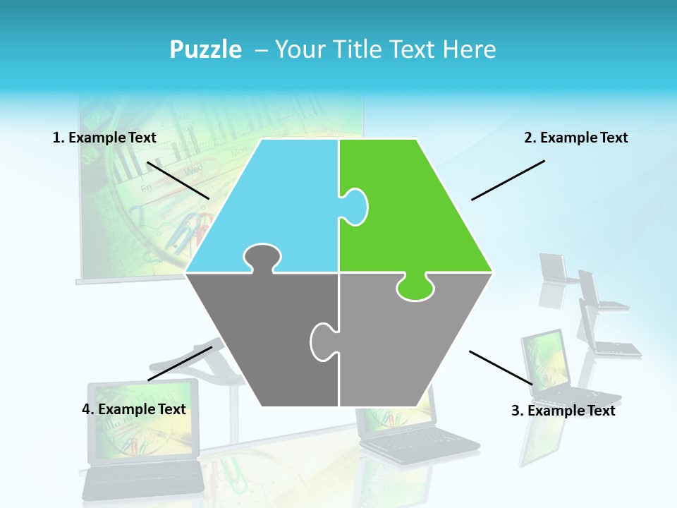 Technician Notebook Screen PowerPoint Template