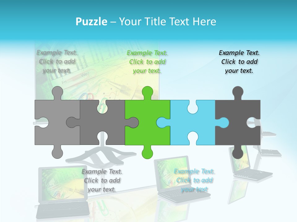 Technician Notebook Screen PowerPoint Template