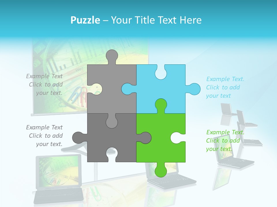 Technician Notebook Screen PowerPoint Template