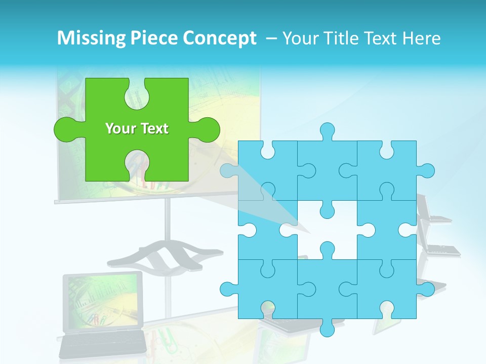 Technician Notebook Screen PowerPoint Template