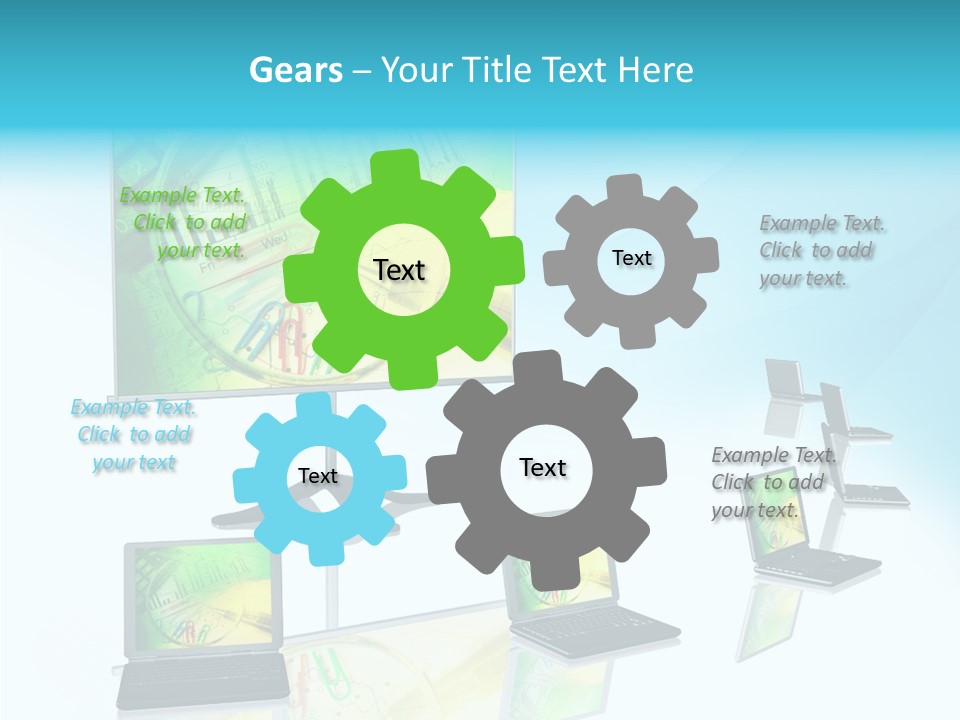 Technician Notebook Screen PowerPoint Template