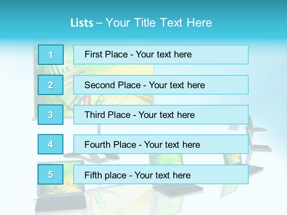 Technician Notebook Screen PowerPoint Template