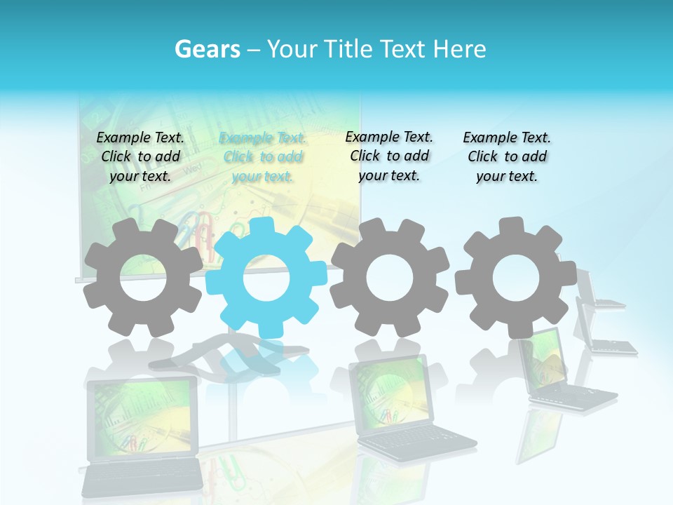 Technician Notebook Screen PowerPoint Template