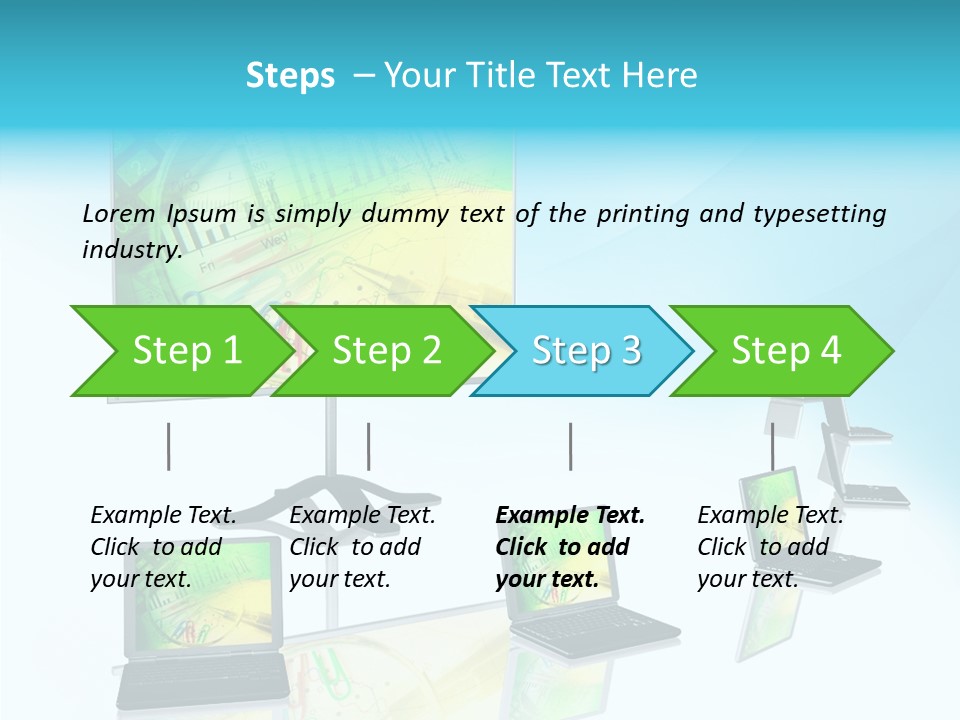 Technician Notebook Screen PowerPoint Template