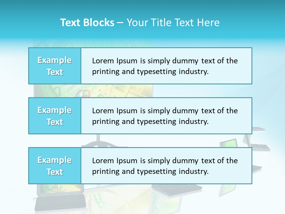 Technician Notebook Screen PowerPoint Template