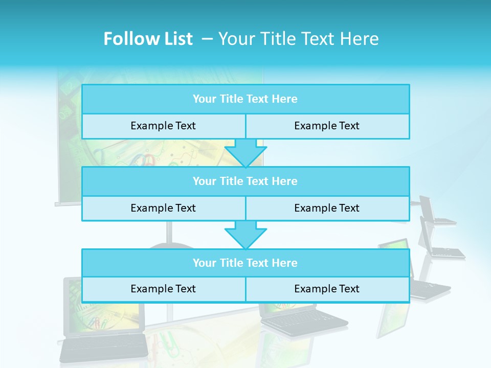 Technician Notebook Screen PowerPoint Template