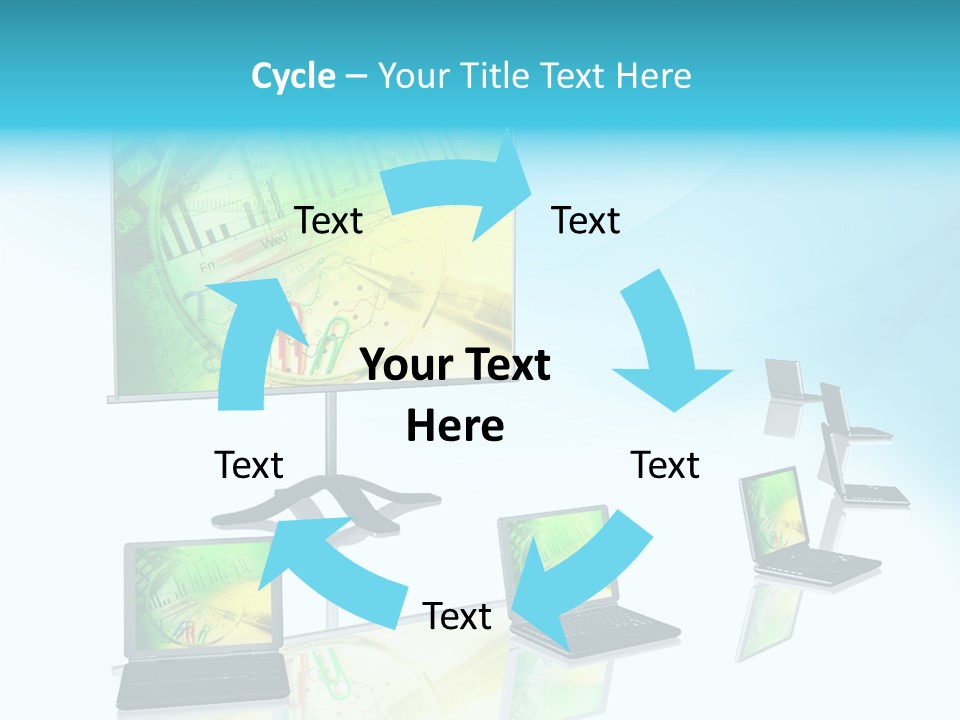 Technician Notebook Screen PowerPoint Template