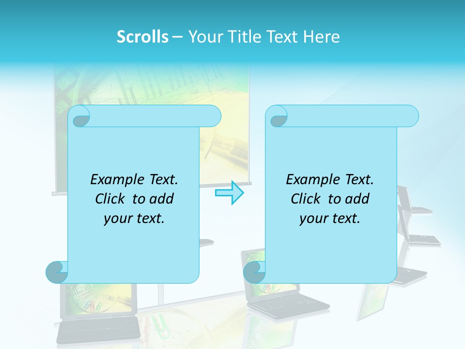 Technician Notebook Screen PowerPoint Template