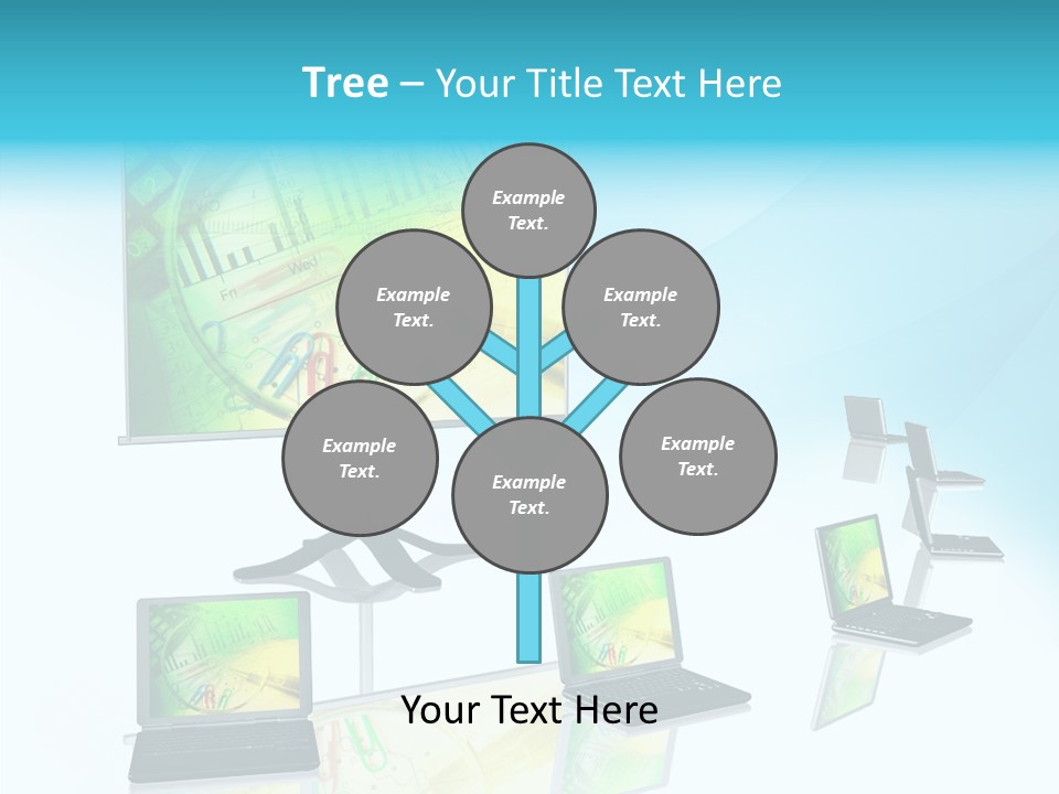 Technician Notebook Screen PowerPoint Template
