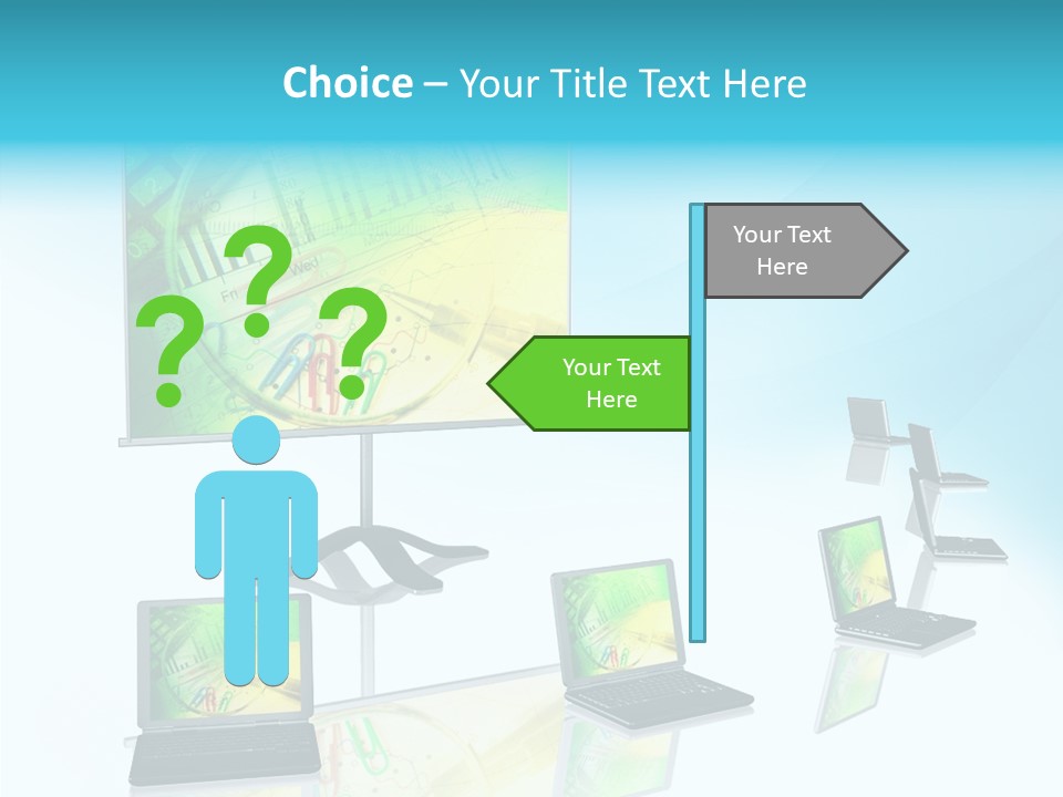Technician Notebook Screen PowerPoint Template