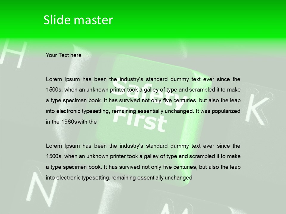 Care Safe Www PowerPoint Template