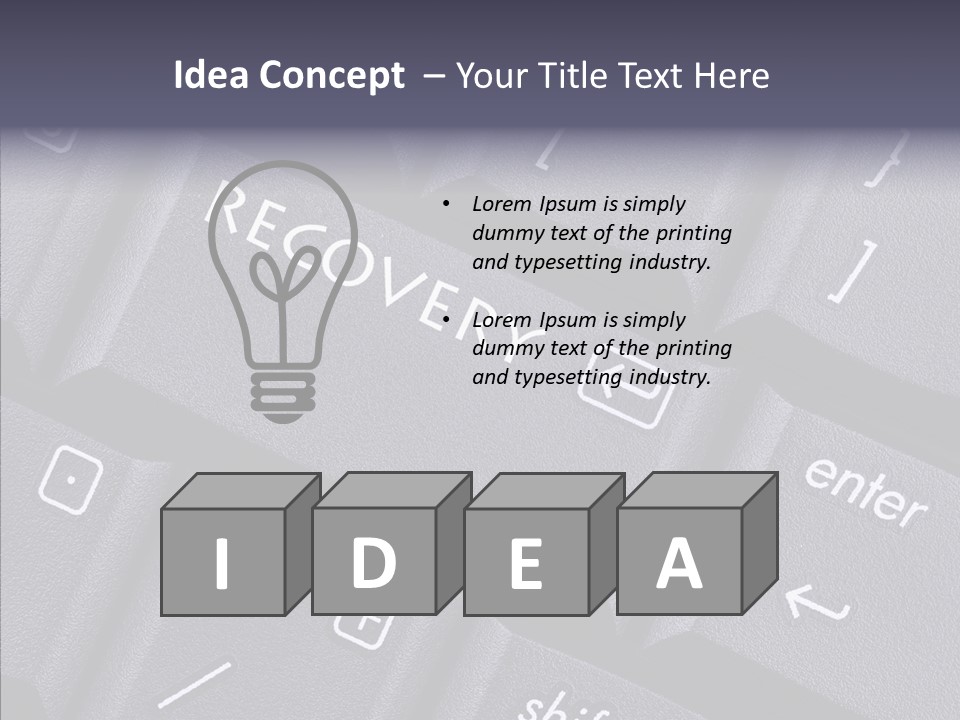 Communication Recession Business PowerPoint Template