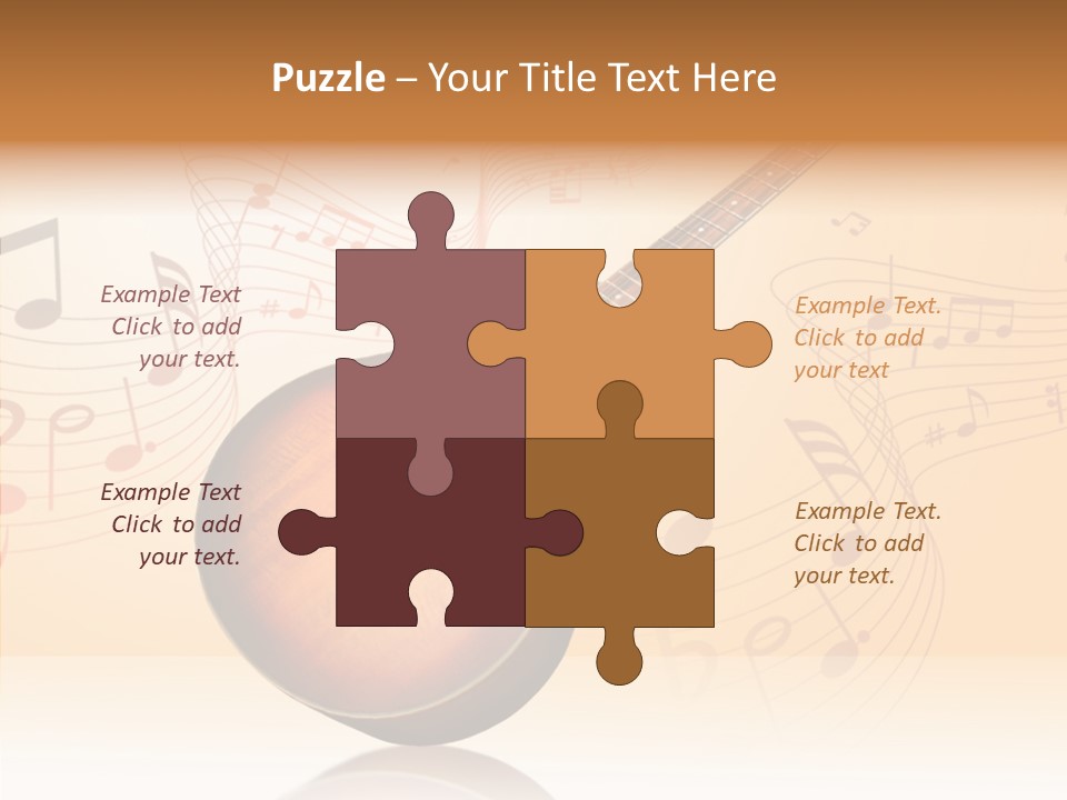 Fretboard Play Cutaway PowerPoint Template