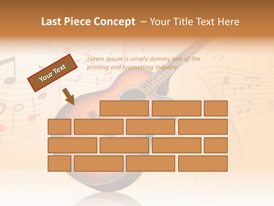 Fretboard Play Cutaway PowerPoint Template