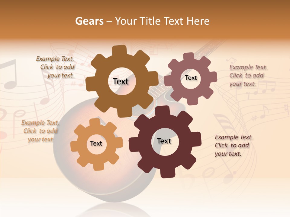 Fretboard Play Cutaway PowerPoint Template