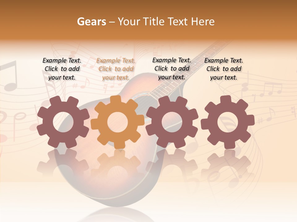 Fretboard Play Cutaway PowerPoint Template