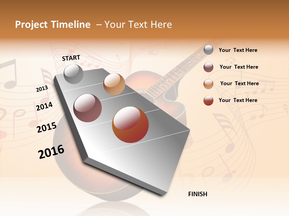 Fretboard Play Cutaway PowerPoint Template
