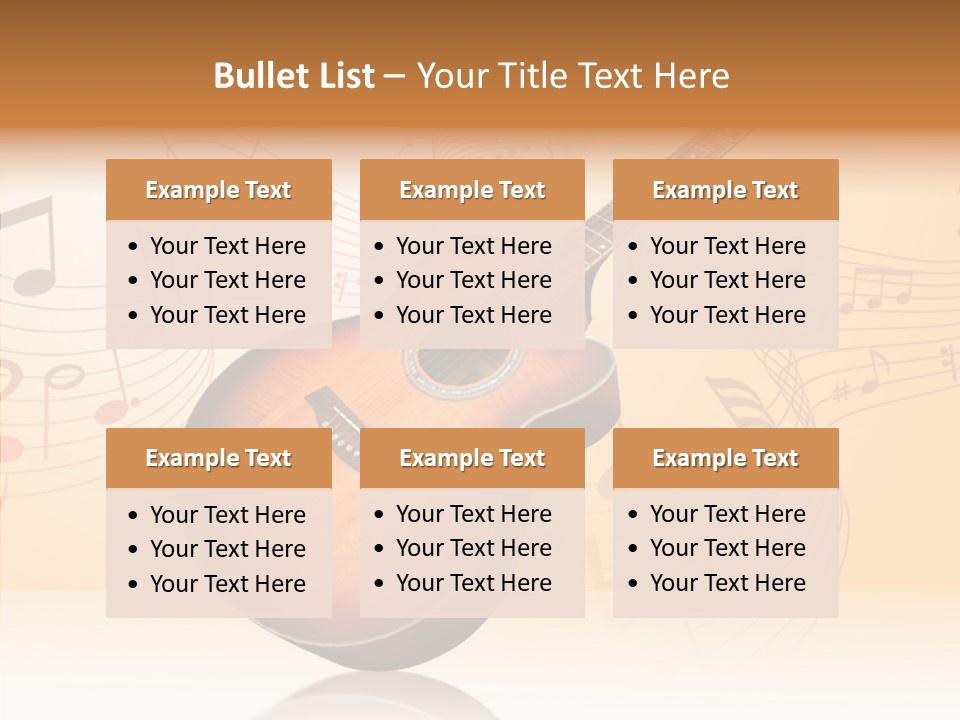 Fretboard Play Cutaway PowerPoint Template