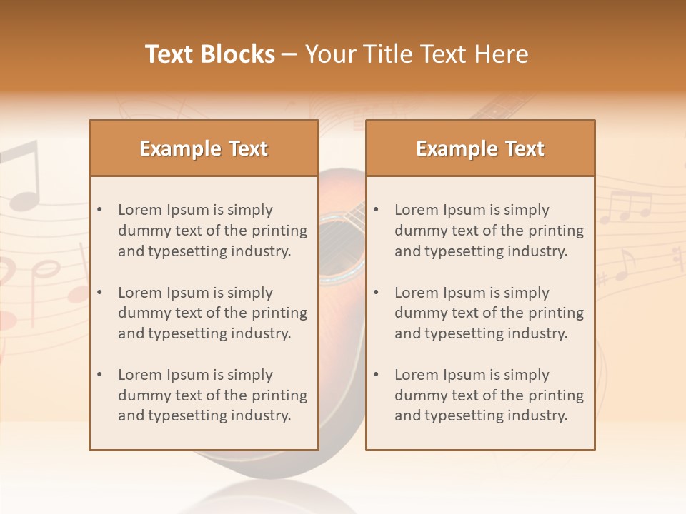 Fretboard Play Cutaway PowerPoint Template