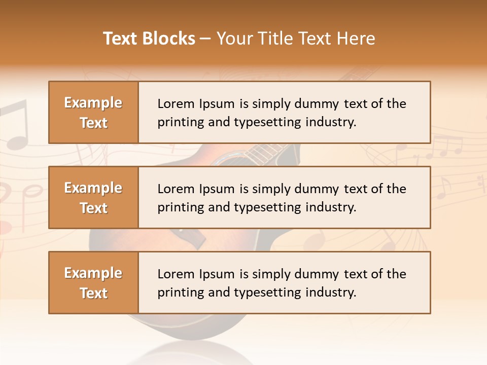 Fretboard Play Cutaway PowerPoint Template