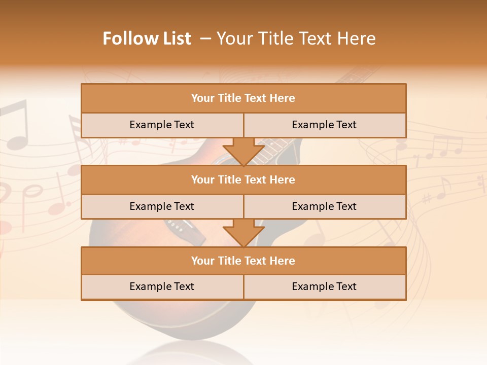 Fretboard Play Cutaway PowerPoint Template