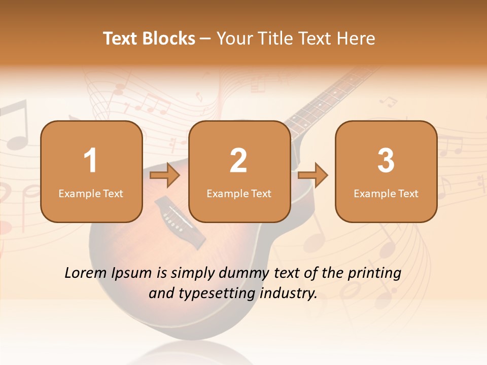 Fretboard Play Cutaway PowerPoint Template