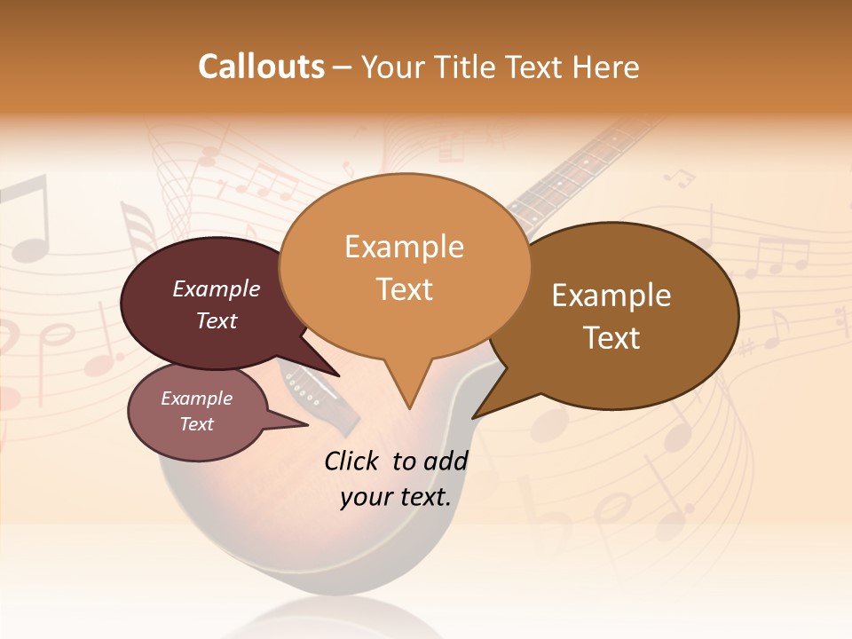 Fretboard Play Cutaway PowerPoint Template