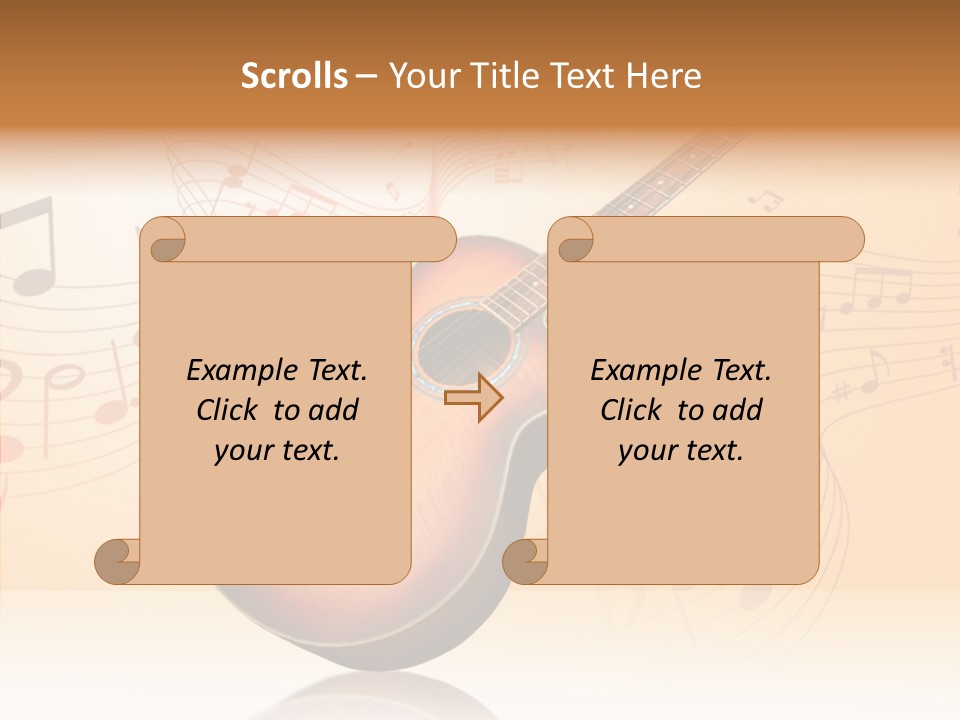 Fretboard Play Cutaway PowerPoint Template