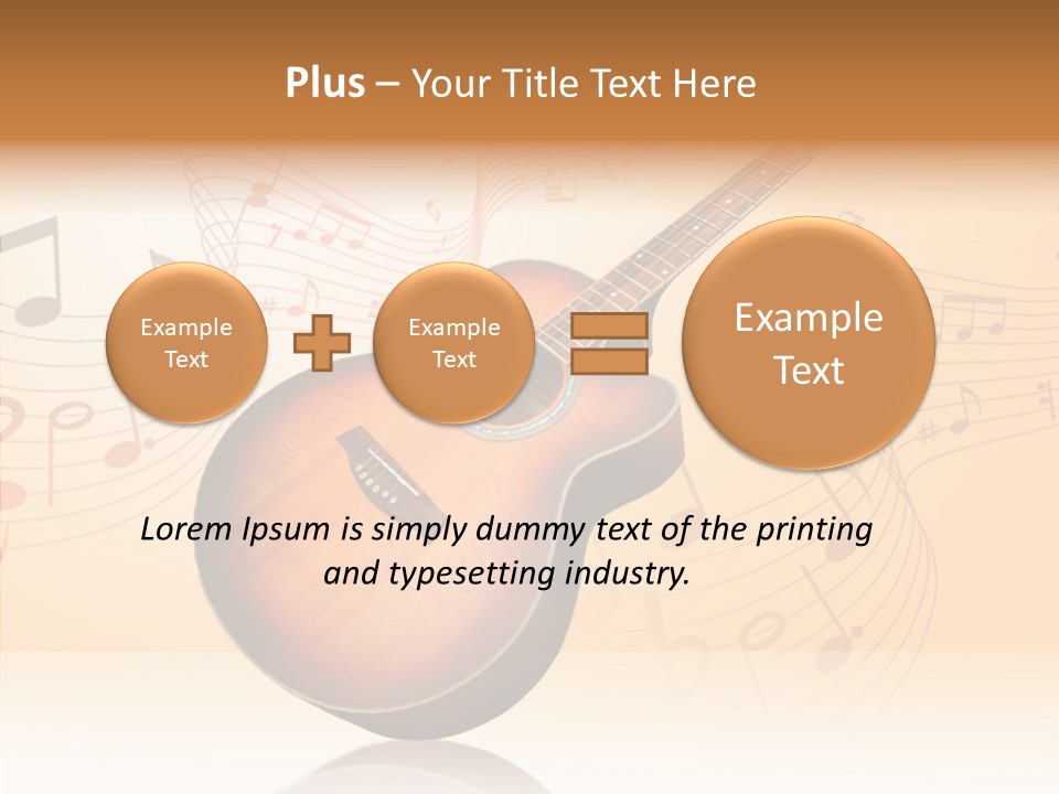 Fretboard Play Cutaway PowerPoint Template