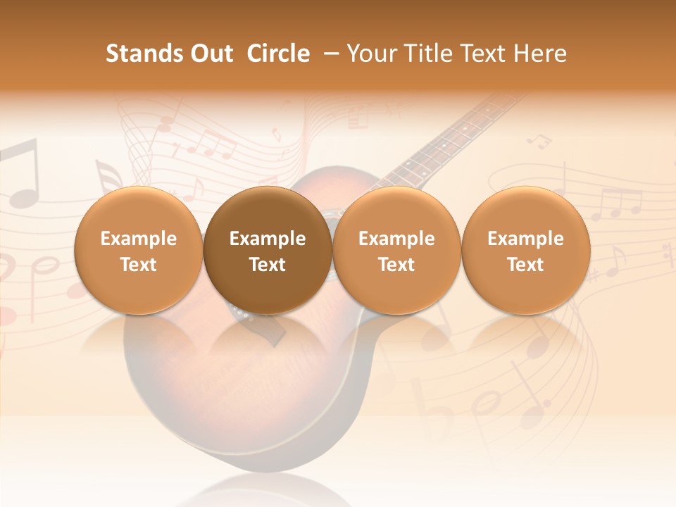 Fretboard Play Cutaway PowerPoint Template