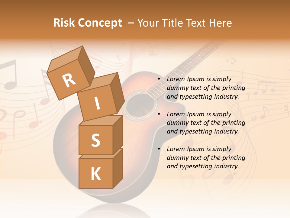 Fretboard Play Cutaway PowerPoint Template
