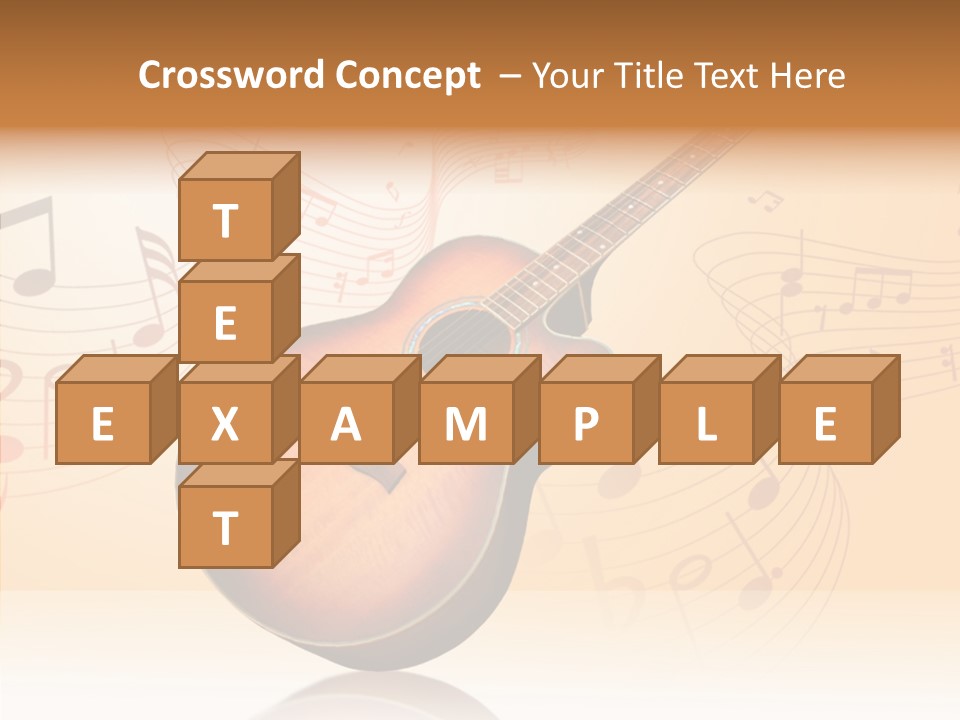 Fretboard Play Cutaway PowerPoint Template