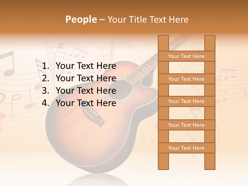 Fretboard Play Cutaway PowerPoint Template