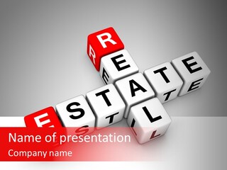 Red Housing Property PowerPoint Template