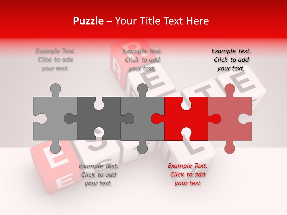 Red Housing Property PowerPoint Template