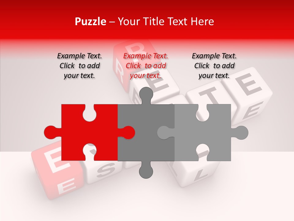 Red Housing Property PowerPoint Template