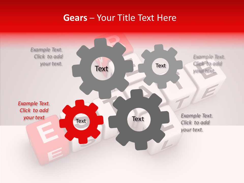 Red Housing Property PowerPoint Template