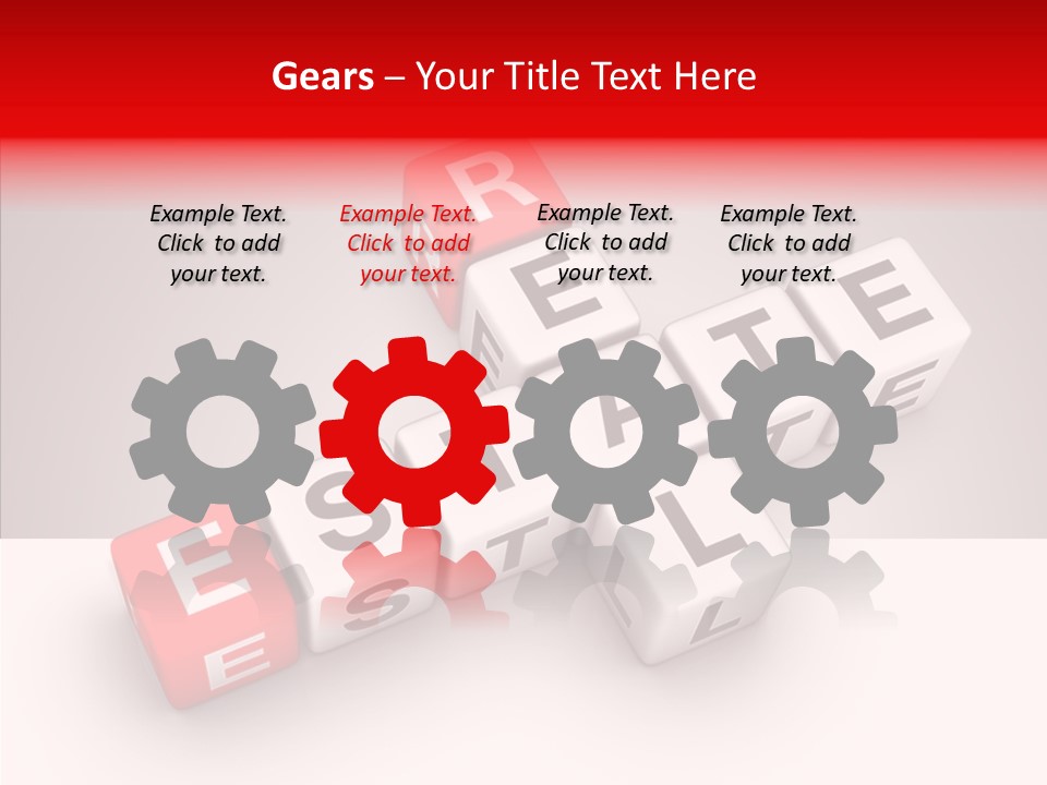 Red Housing Property PowerPoint Template