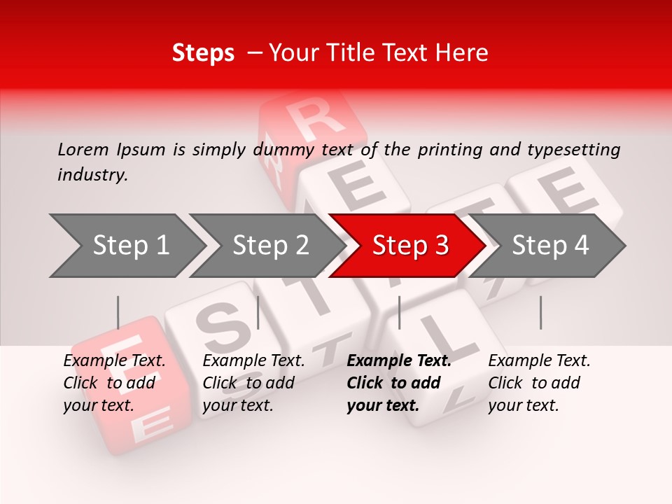 Red Housing Property PowerPoint Template
