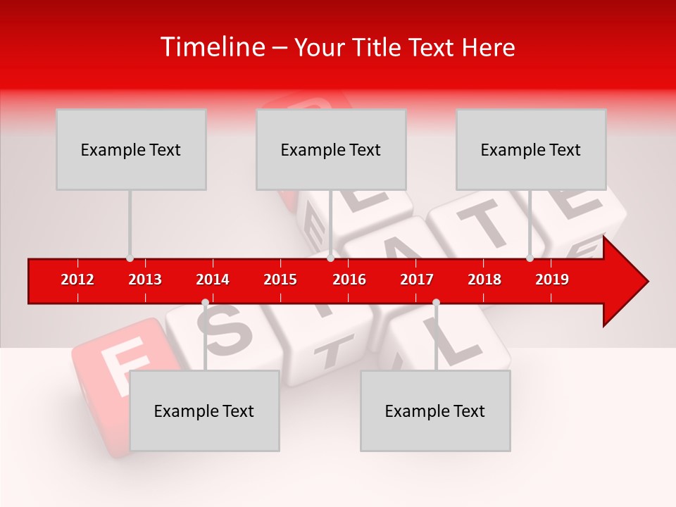 Red Housing Property PowerPoint Template