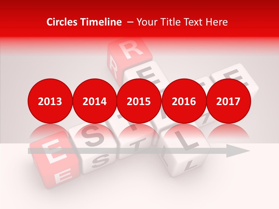 Red Housing Property PowerPoint Template