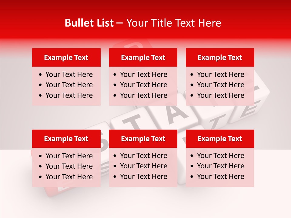 Red Housing Property PowerPoint Template